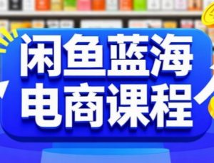 闲鱼蓝海电商课程,手把手助你快速上手,轻松实现闲鱼稳定盈利-最全资源库