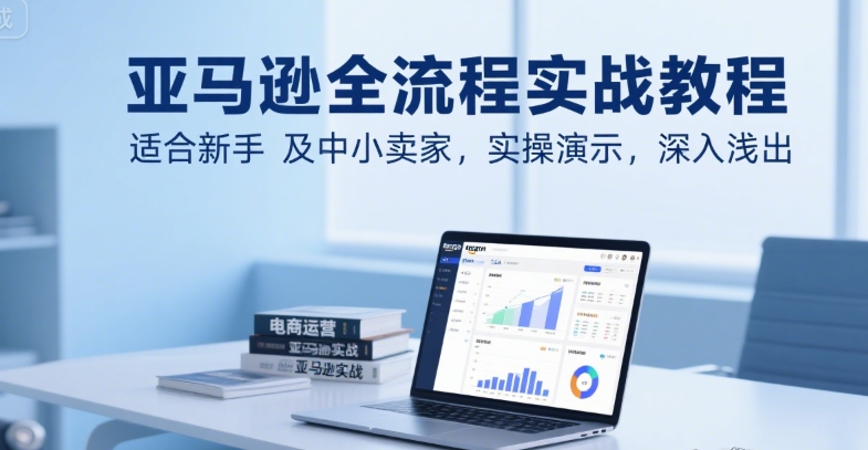 亚马逊全流程实战教程，适合新手及中小卖家，实操演示，深入浅出-最全资源库