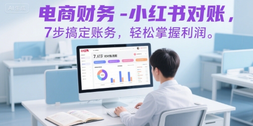 电商财务-小红书对账，7步搞定账务，轻松掌握利润-最全资源库