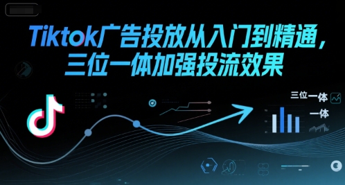 Tiktok广告投放从入门到精通，三位一体加强投流效果-最全资源库
