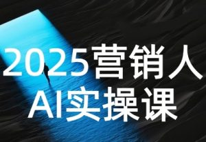 2025营销人Al实操课，AI营销抢跑实战，从Prompt到方案，效率碾压同行-最全资源库