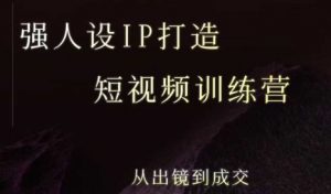 强人设ip打造课,8月最新5天短视频ip训练营,从出镜到成交-最全资源库
