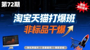 淘宝天猫打爆班原创高阶技术第72期,非标品干爆-最全资源库