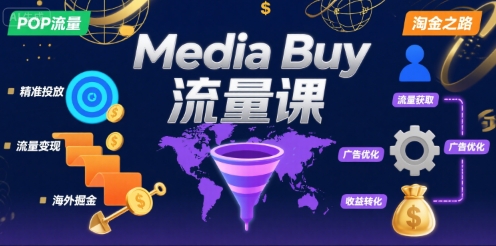 Media Buy之POP流量课,带你开启海外Media Buy淘金之路-最全资源库