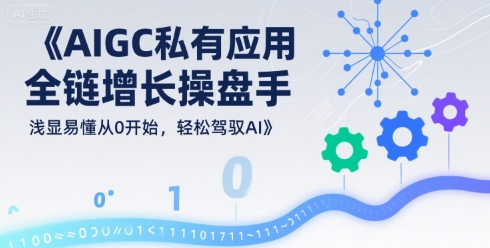 AIGC私有化应用全链增长操盘手，浅显易懂从0开始，轻松驾驭AI-最全资源库