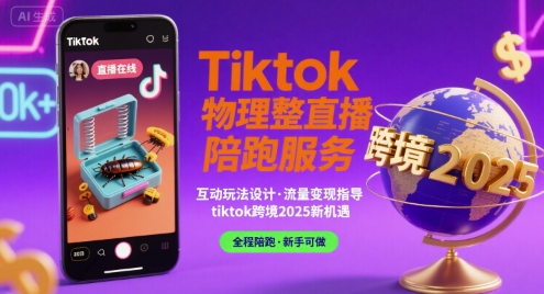 Tiktok物理整蛊直播陪跑服务-tiktok跨境2025-最全资源库