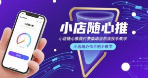 小店随心推微付费撬动自然流投手教学,小店随心推手把手教学-最全资源库