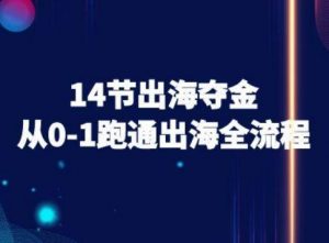 14节出海夺金从0-1跑通出海全流程-跨境电商教程-最全资源库