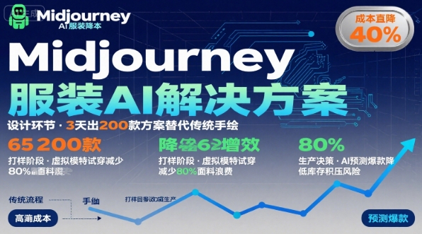 AI在服装领域的运用,使用midjourney做服装辅助企业降低成本-最全资源库