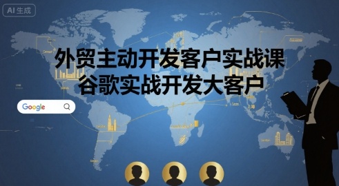 外贸主动开发客户实战课,谷歌实战开发大客户-最全资源库