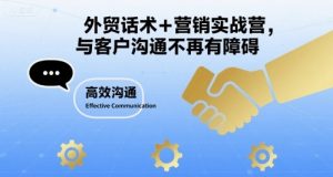 外贸话术+营销实战营，与客户沟通不再有障碍-最全资源库