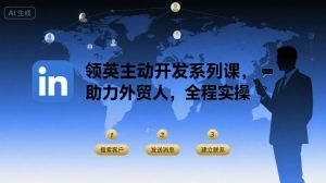 领英主动开发系列课，助力外贸人，全程实操-最全资源库