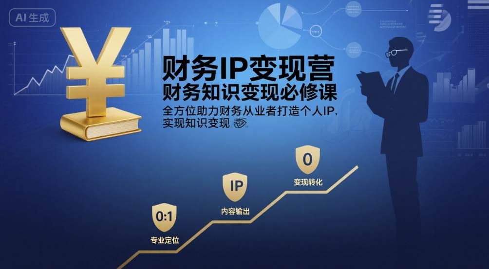财务IP变现营，财务知识变现必修课，全方位助力财务从业者打造个人IP，实现知识变现-最全资源库