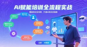 AI赋能培训全流程实站，覆盖培训全场景，打通 Al培训全链路-最全资源库