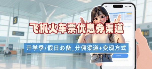 学生党必看!机票火车票优惠券申请渠道 + 项目打法,开学季节日速存-最全资源库