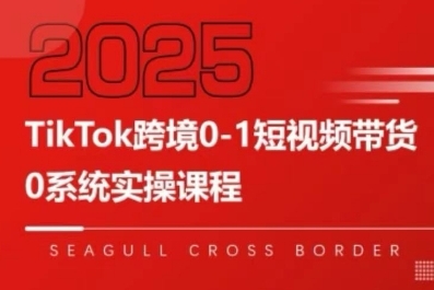TikTok跨境0-1短视频带货,系统拆解TikTok跨境带货全链路,实现跨境可持续盈利-最全资源库