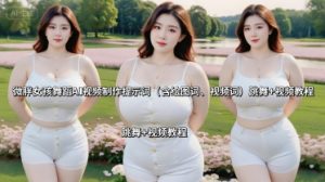 微胖女孩舞蹈AI视频制作提示词（含绘图词、视频词） 跳舞+视频教程-最全资源库