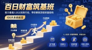 百日财富筑基班，助力普通人从认知到行动，带你解锁顶级财富密码-最全资源库