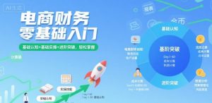 电商财务零基础入门,基础认知+基础实操+进阶突破,轻松掌握-最全资源库