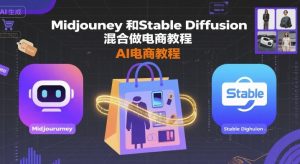 Midjourney和Stable Diffusion混合做电商教程-ai电商教程-最全资源库