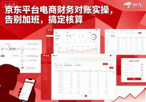 京东平台电商财务对账实操，告别加班，搞定核算-最全资源库