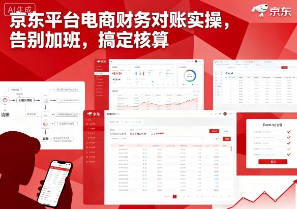 京东平台电商财务对账实操，告别加班，搞定核算-最全资源库