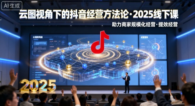 云图视角下的抖音经营方法论,2025线下课,助力商家规模化经营,提效经营(录音+字幕)-最全资源库