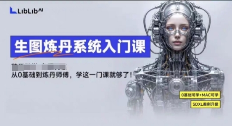 LibLibAI哩布哩布生图炼丹系统入门课,从生图到炼丹,只学这一门就够了-最全资源库