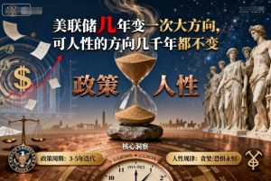 付费文章：美联储几年变一次大方向，可人性的方向几千年都不变-最全资源库