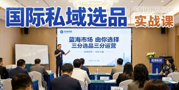 国际私域选品实战课,蓝海市场由你选择,七分选品三分运营-最全资源库