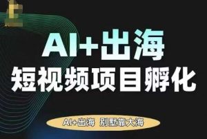 AI·TikTok AI+出海短视频项目孵化,陪你从0-1借助AI实现出海变现-最全资源库