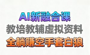 育儿教学教培新玩法，AI生成教学视频，市场大，操作简单，变现天花板非常高-最全资源库