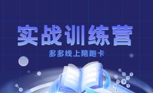 多多实战训练营,从0到1打造一个真正賺钱的店铺-最全资源库