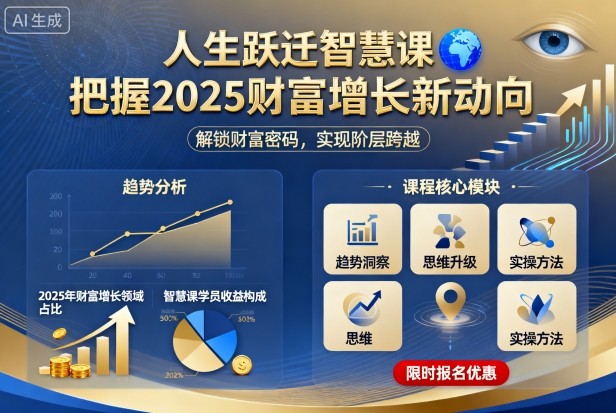 人生跃迁智慧课,把据2025财富增长新动向-最全资源库