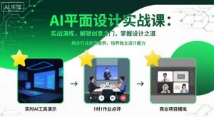 AI平面设计实战课，实战演练，解锁创意之门，掌握设计之道-最全资源库