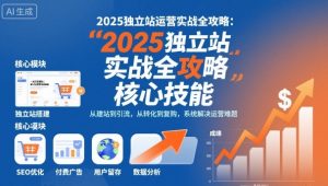 2025独立站运营实战全攻略,一站式掌握独立站运营核心技能-最全资源库
