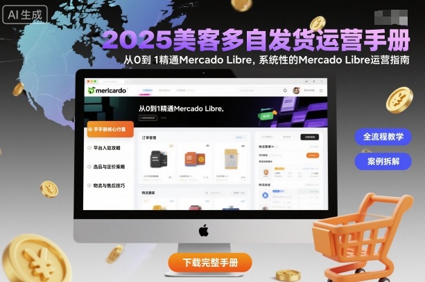 2025美客多自发货运营手册：从0到1精通Mercado Libre，系统性的Mercado Libre运营指南-最全资源库