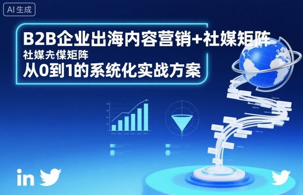 B2B企业出海内容营销+社媒矩阵，从0到1的系统化实战方案-最全资源库
