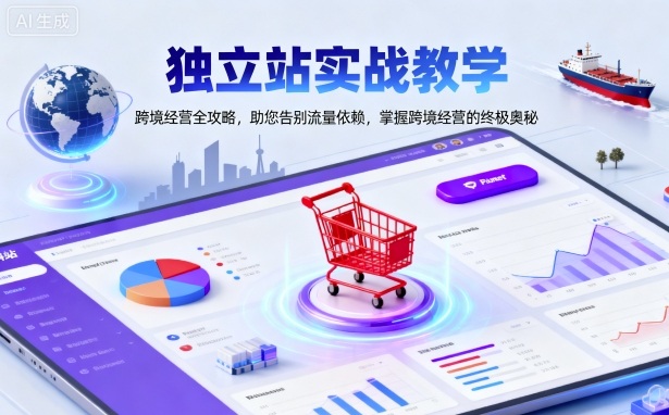 独立站实战教学,跨境经营全攻略,助您告别流量依赖,掌握跨境经营的终极奥-最全资源库