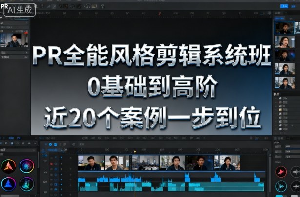 PR全能风格剪辑系统班，0基础到高阶，近20个案例一步到位-最全资源库