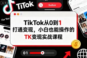 TikTok从0到1打通变现，小白也能操作的TK变现实战课程-最全资源库
