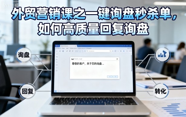外贸营销课之一键询盘秒杀单,如何高质量回复询盘-最全资源库