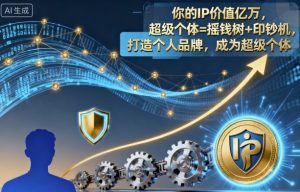 你的IP价值亿万,超级个体=摇钱树+印钞机,打造个人品牌,成为超级个体-最全资源库