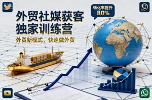 外贸社媒获客独家训练营,外贸新模式,快速做外贸-最全资源库