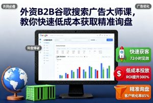 外资B2B谷歌搜索广告大师课,教你快速低成本获取精准询盘-最全资源库