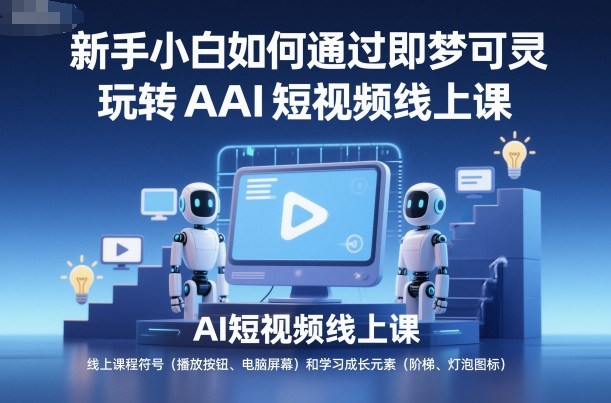 新手小白如何通过即梦可灵玩转AI短视频线上课-最全资源库