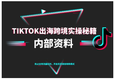 TikTok跨境电商0-1搭建运营,TK出海跨境实操秘籍(10月更新)-最全资源库
