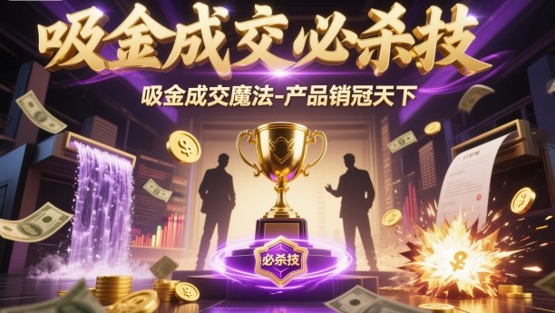 吸金成交必杀技，吸金成交魔法-产品销冠天下-最全资源库