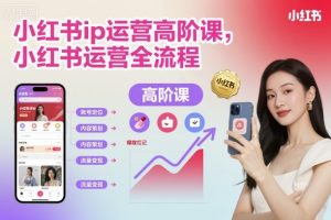 小红书ip运营高阶课,小红书运营全流程-最全资源库