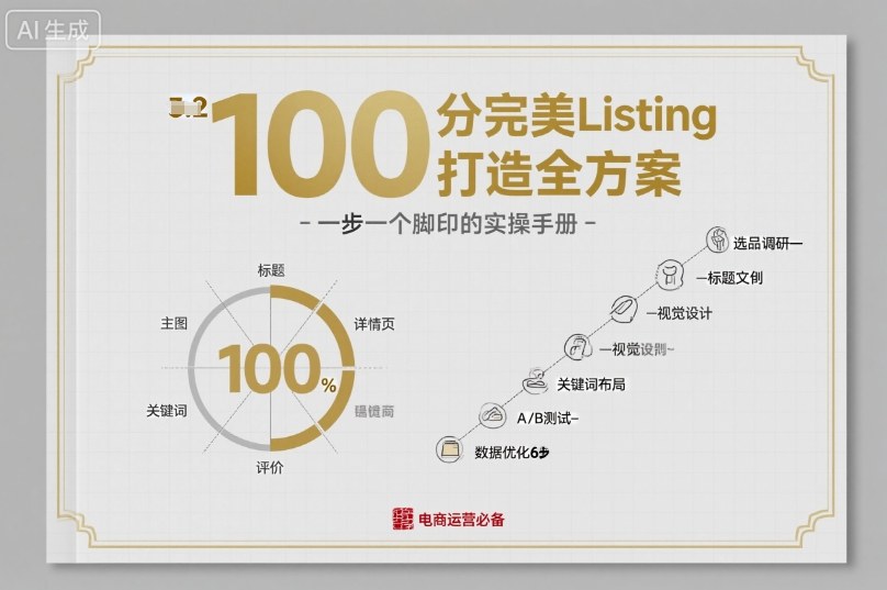 100分完美Listing打造全方案,想要完美listing必须是需要一步一个脚印的-最全资源库